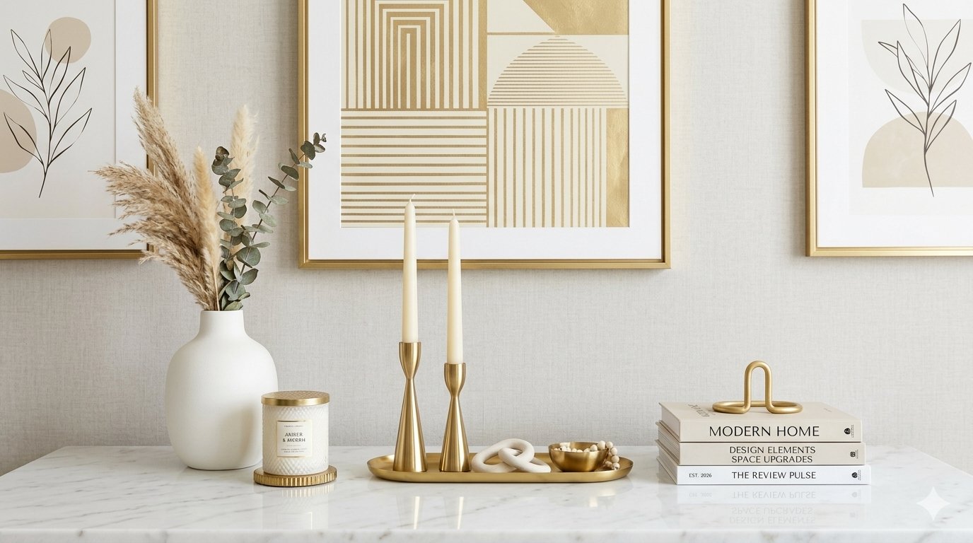 Curated collection of aesthetic room decor items highlighting premium home accents, modern wall art setups, and trending interior design updates at The Review Pulse